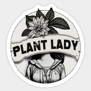 Plant Lady For Plant Lover And Plantholic Lady Sticker